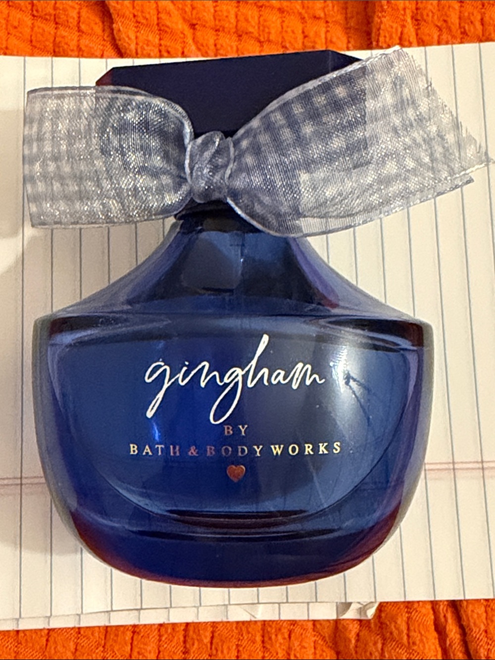 Gingham full size perfume bottle. 🤍